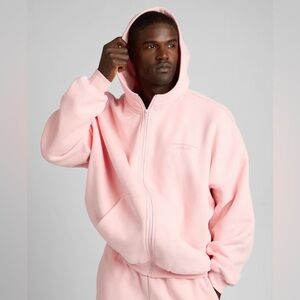 BNWT! Comfrt Unisex Pink Zip-Up Hoodie